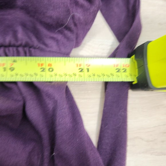 Women's Plus Size Dress 3/4 Sleeve V Neck Maxi Purple Casual Purple **Pockets!! - Picture 10 of 12